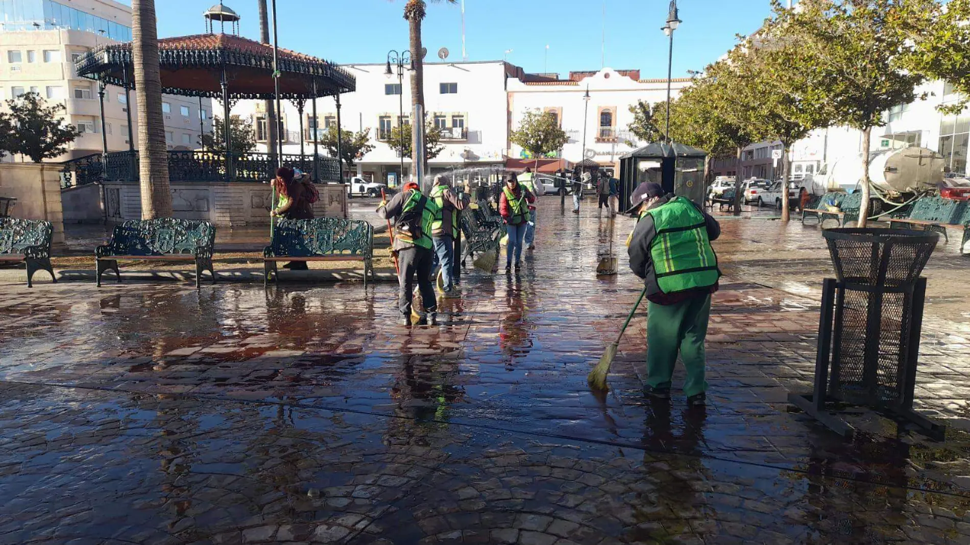 Plaza principal Limpieza